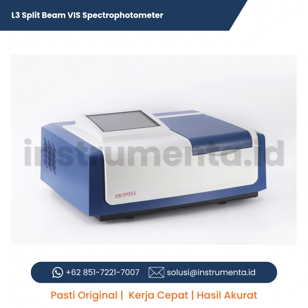 Jual L3 Split Beam VIS Spectrophotometer Distributor Resmi Alat Laboratorium Ready Stock